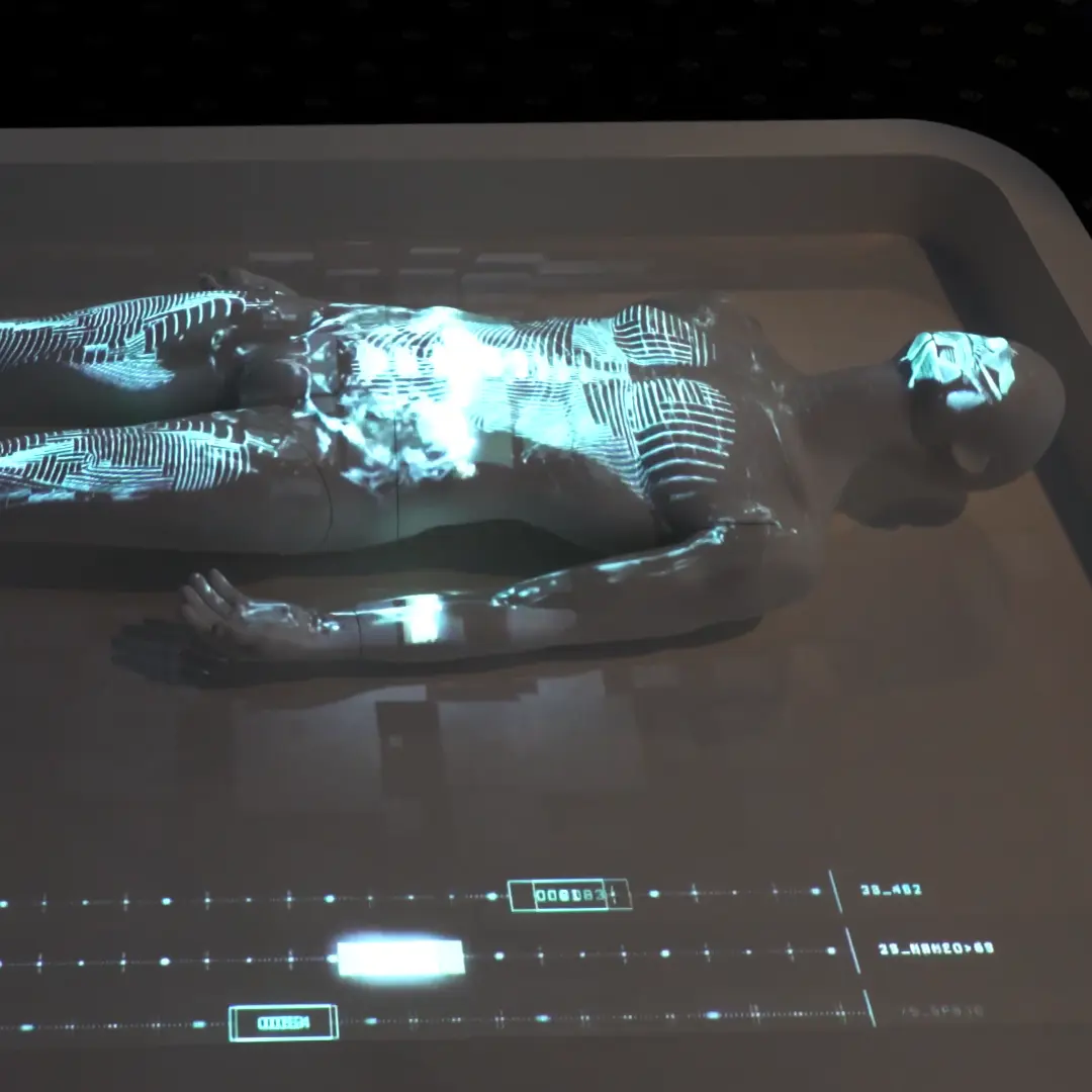 Interactive Body Anatomy Video mapping